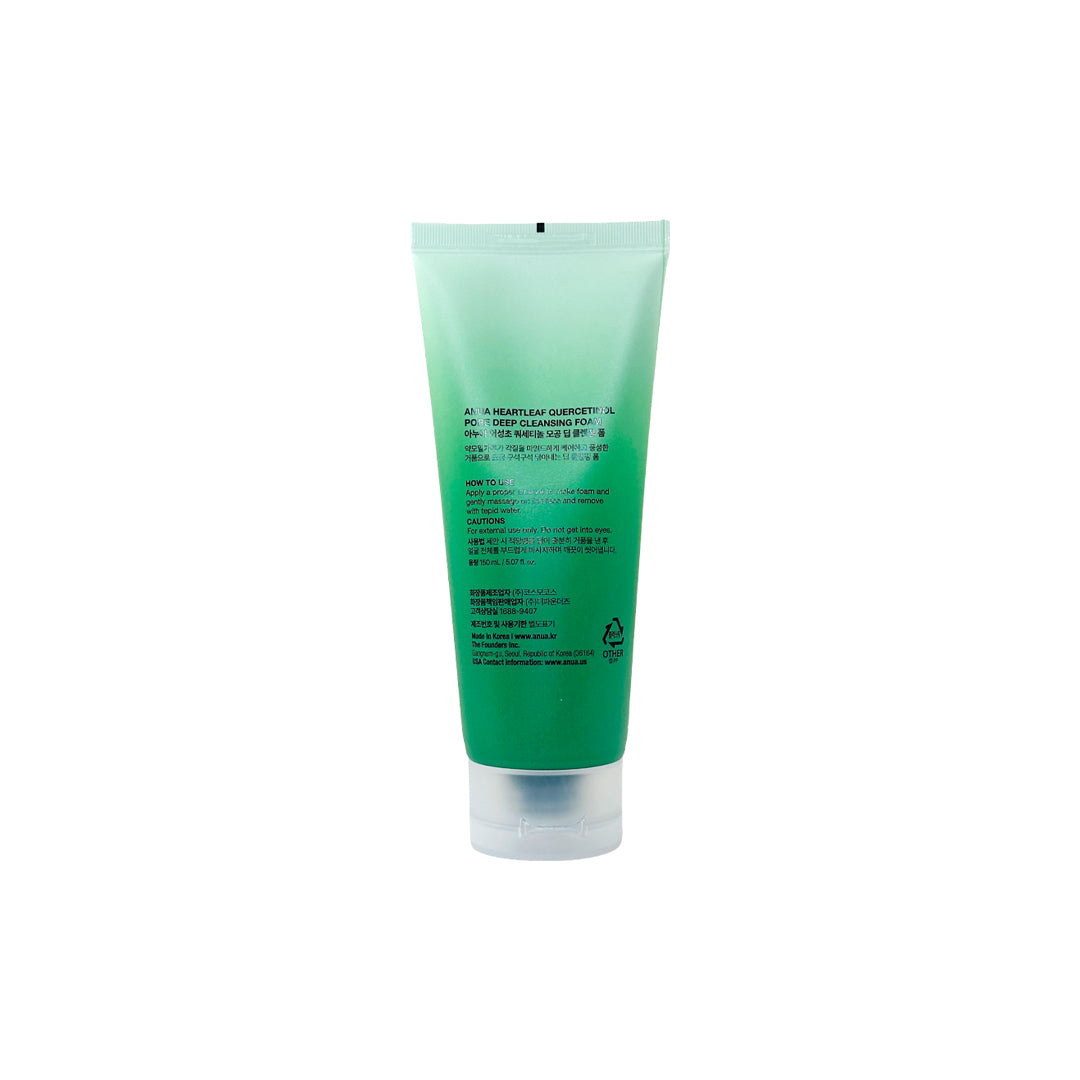 Anua Heartleaf Quercetinol Pore Deep Cleansing Foam (150 ml)